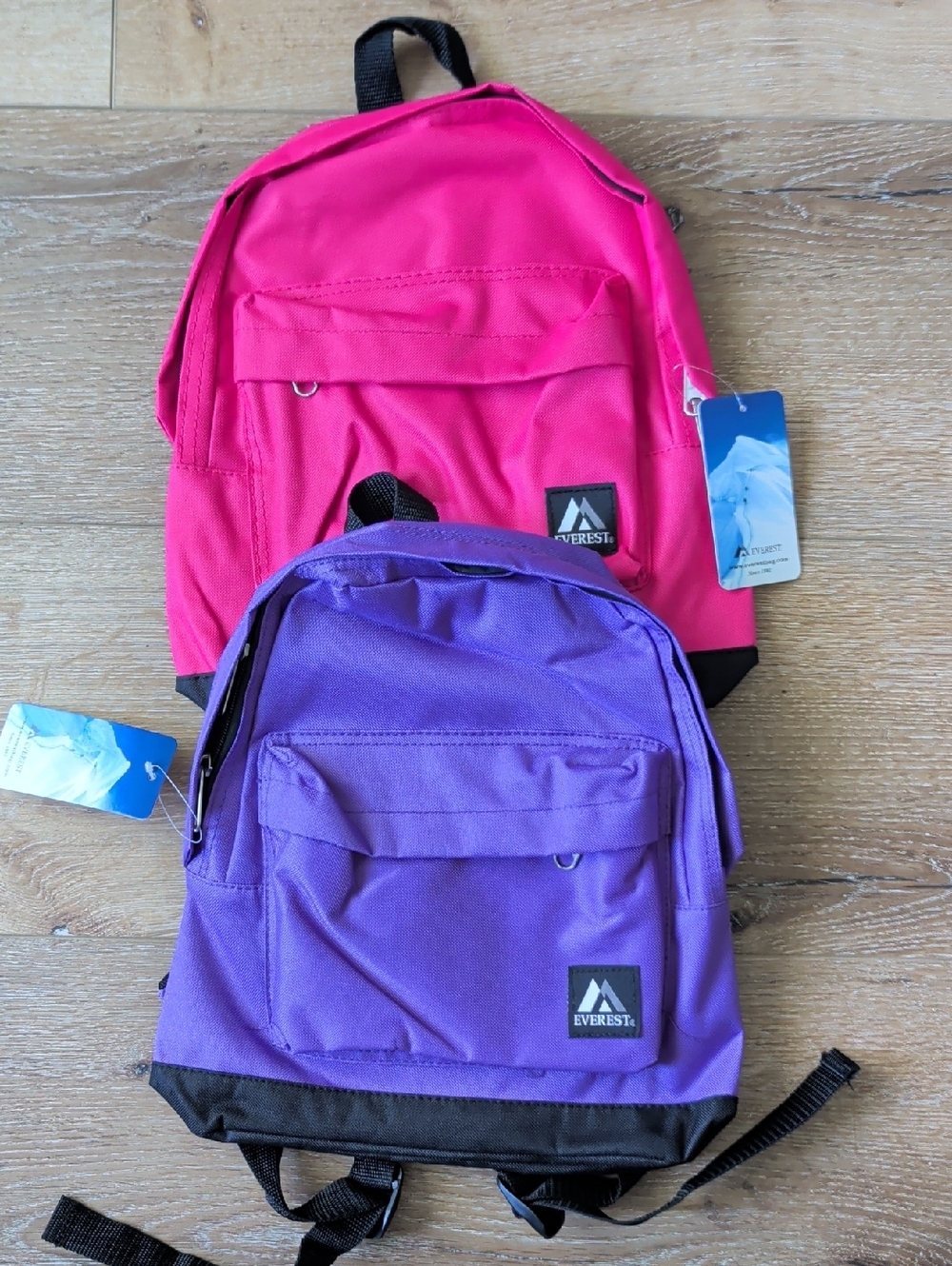 Lot Of 2 Kids Backpack - Pink and Purple NEW